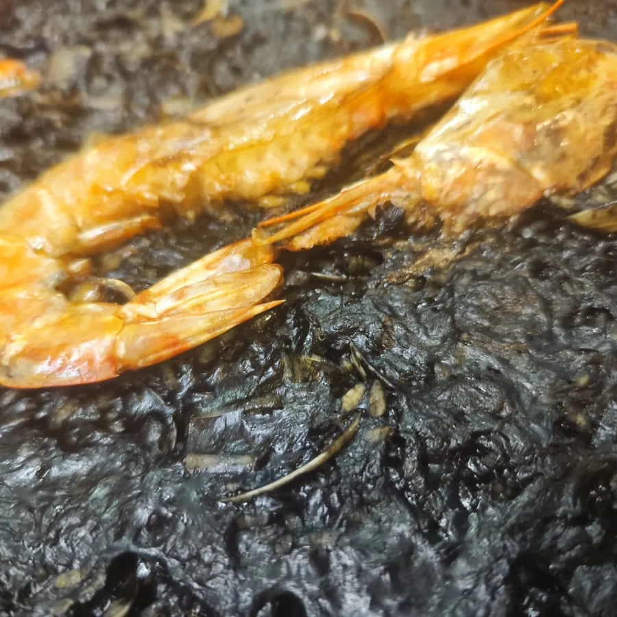 Arroz Negro mit Allioli